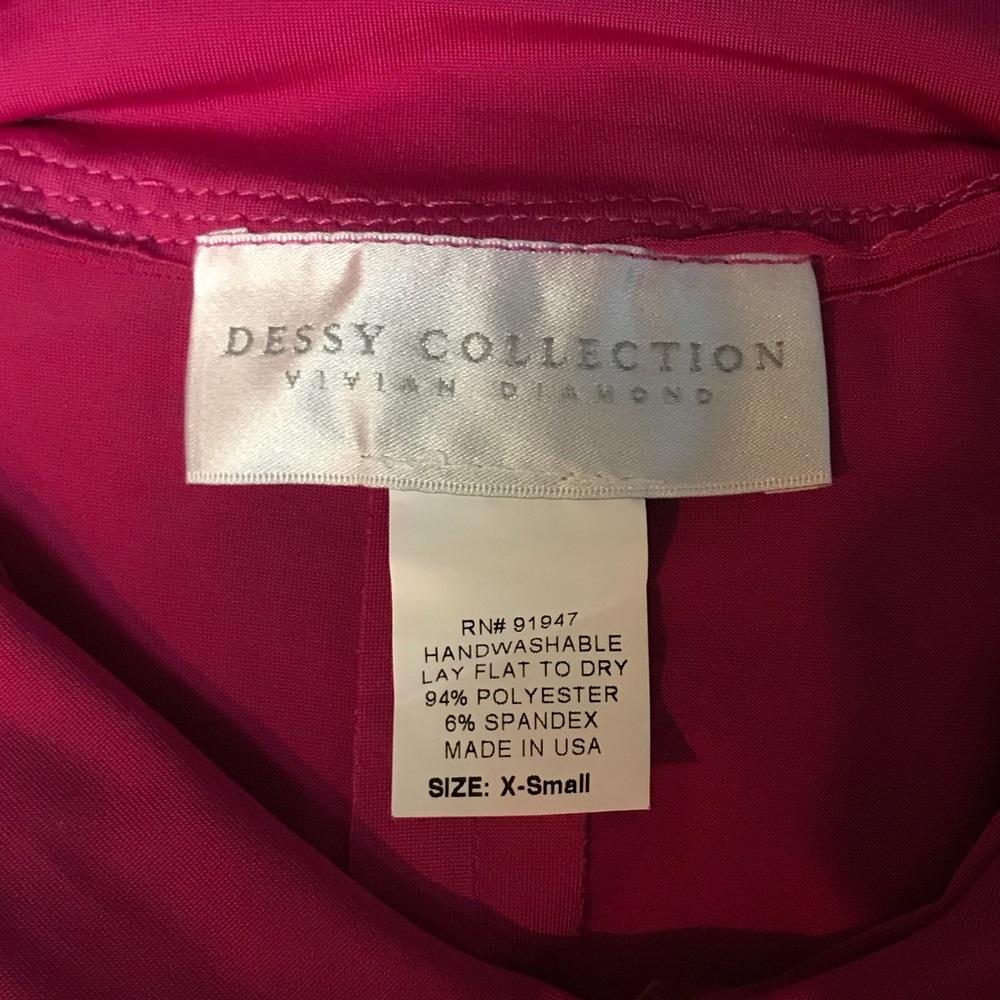 Dessy Twist Wrap Dress: Short  (XS) - Picture 5 of 6